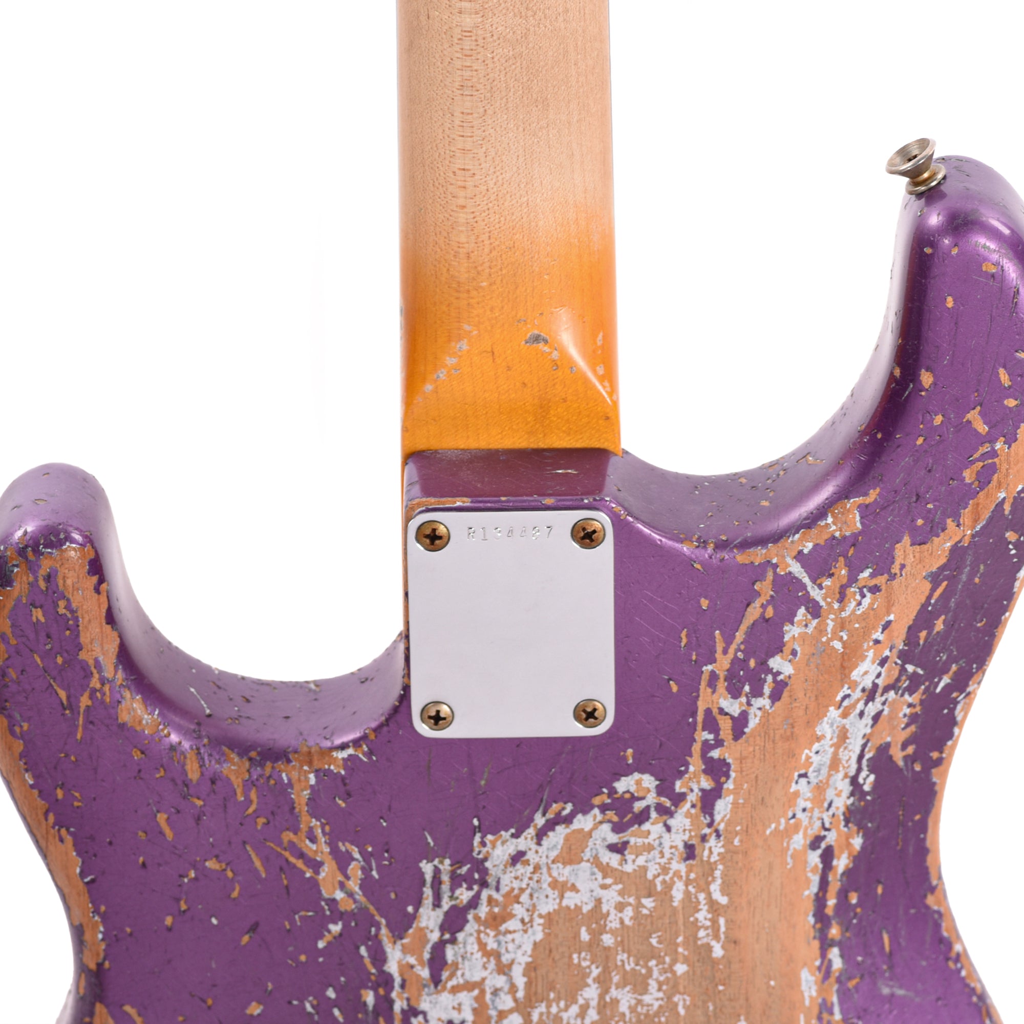 Fender Custom Shop Stratocaster Hardtail HH Heavy Relic Purple Metallic Master Built by Dennis Galuszka w/Fluence Humbuckers
