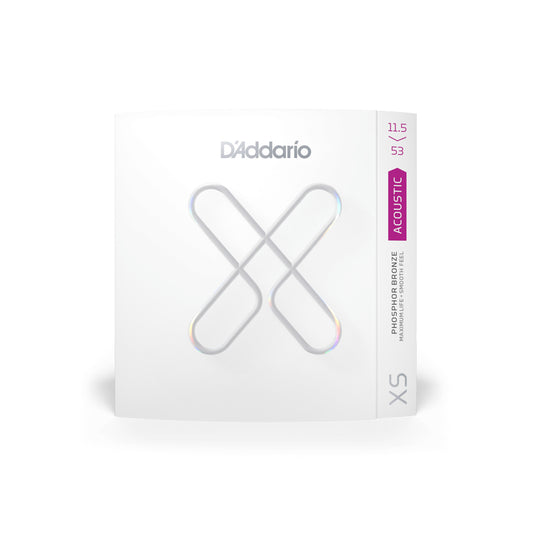 D'Addario XS Coated Acoustic Phosphor Bronze Custom Light Plus 11.5-53