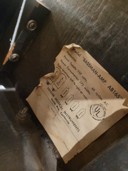 Fender Bassman 2-Channel 50-Watt Guitar Amp Head  1968