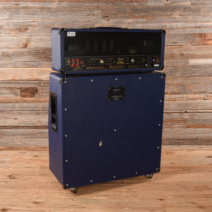 Marshall JVM410HJS Joe Satriani Edition 4-Channel 100-Watt Guitar Amp Head w/Matching 4x12 Cabinet Navy Blue 2012