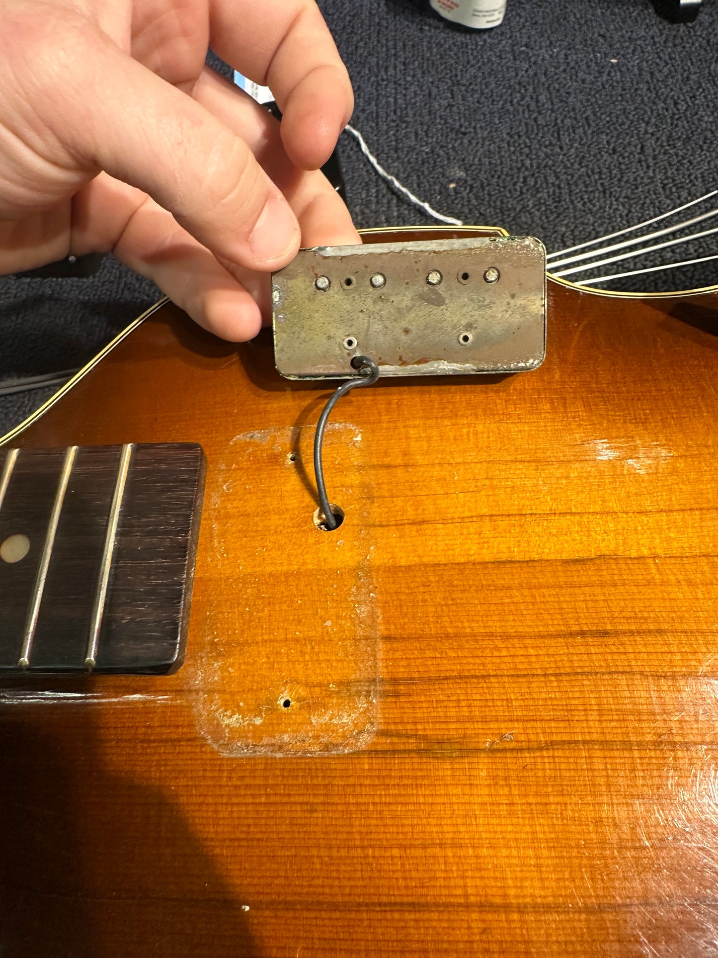 Hofner 500/1 1963 body w/Late 70s neck Sunburst 1963 LEFTY