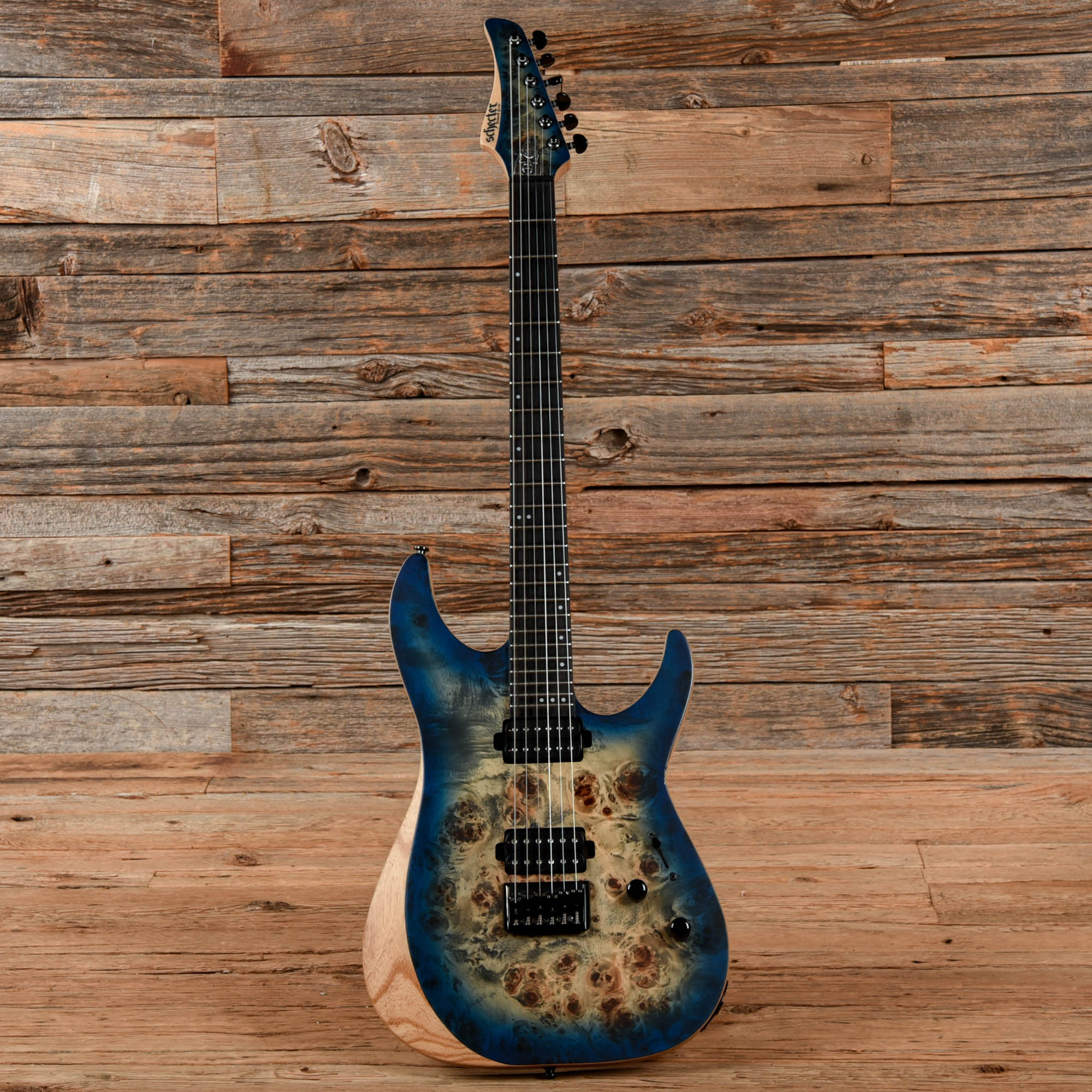 Schecter Reaper 6 Satin Sky Burst 2019 – Chicago Music Exchange