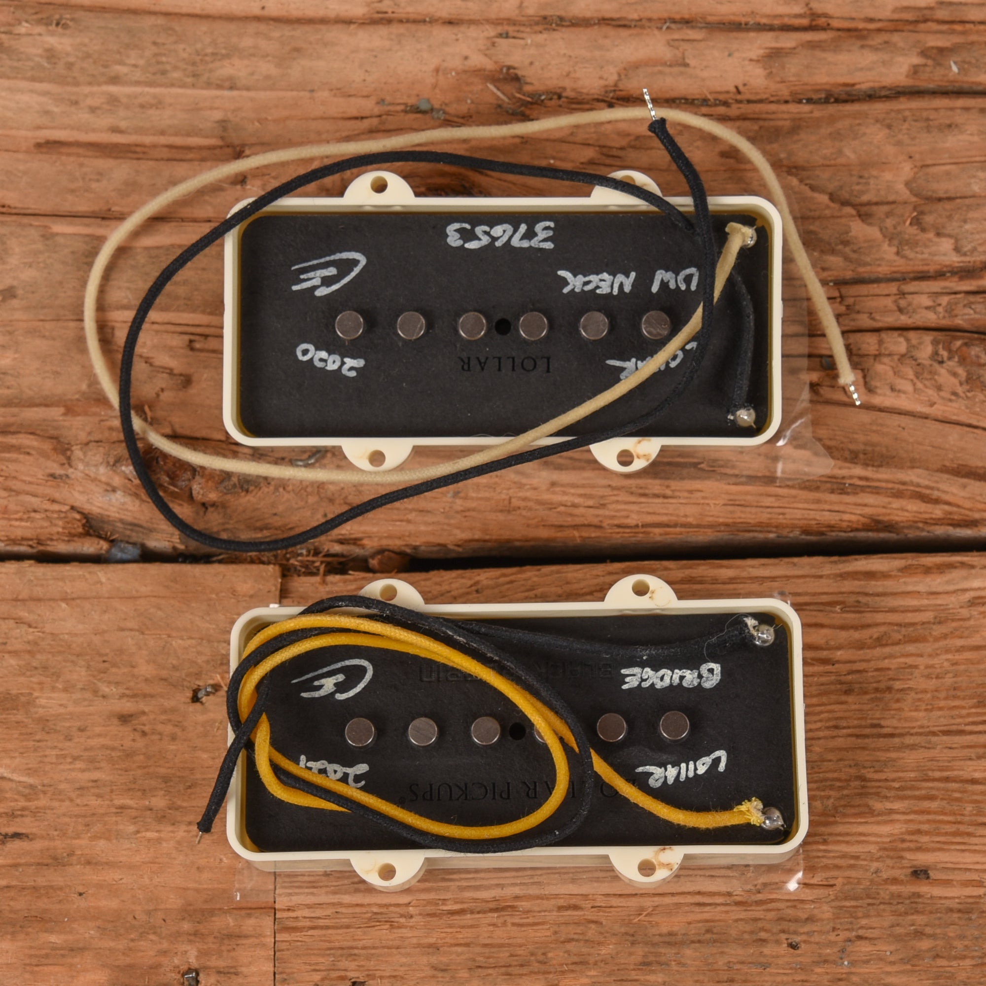 Lollar Jazzmaster Underwound Neck/Black Bobbin Bridge Pickup Set