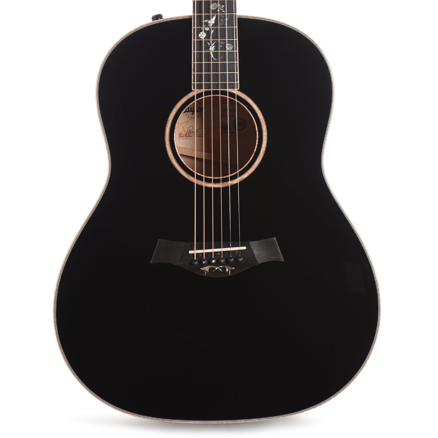 Taylor Custom Grand Pacific Adirondack Spruce/Flame Maple Black Top/Vintage Sunburst Back w/Cindy & Rose Inlays