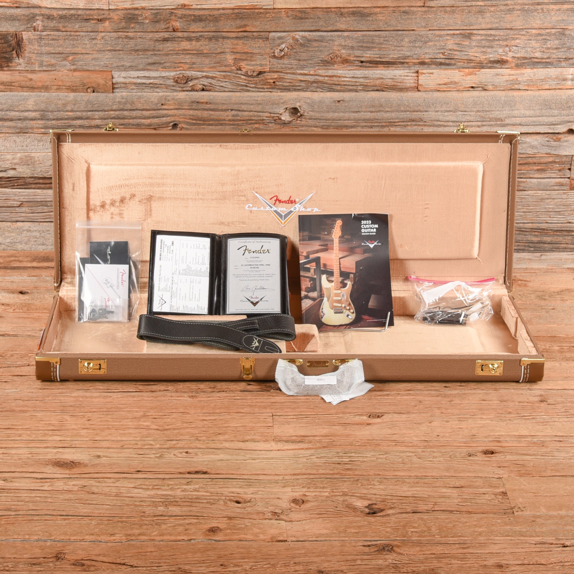 Fender Custom Shop '62 Pine Jazzmaster Heavy Relic Black 2024