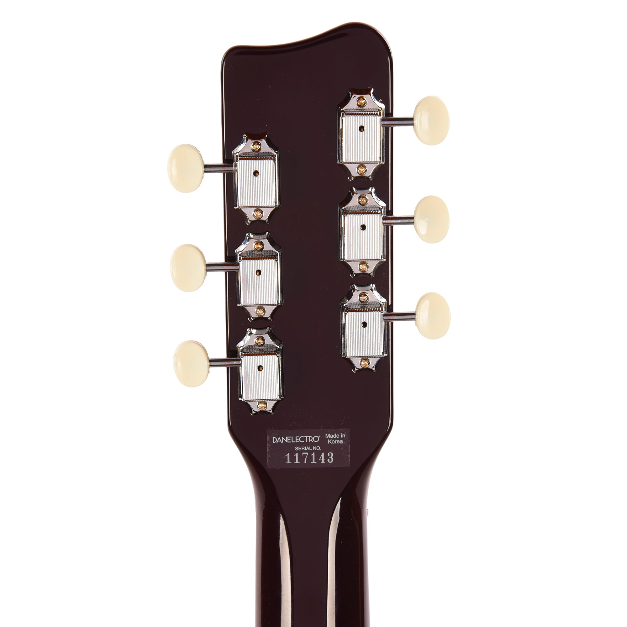 Danelectro Pro Semi-Hollowbody Electric Guitar Maroon with Silver Glitter