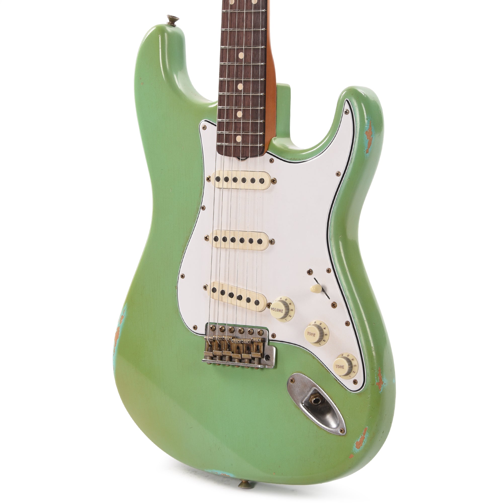 Fender Custom Shop 1962 Stratocaster Journeyman Super Faded Aged Nicotine Sea Foam Green Master Built by Vincent Van Trigt