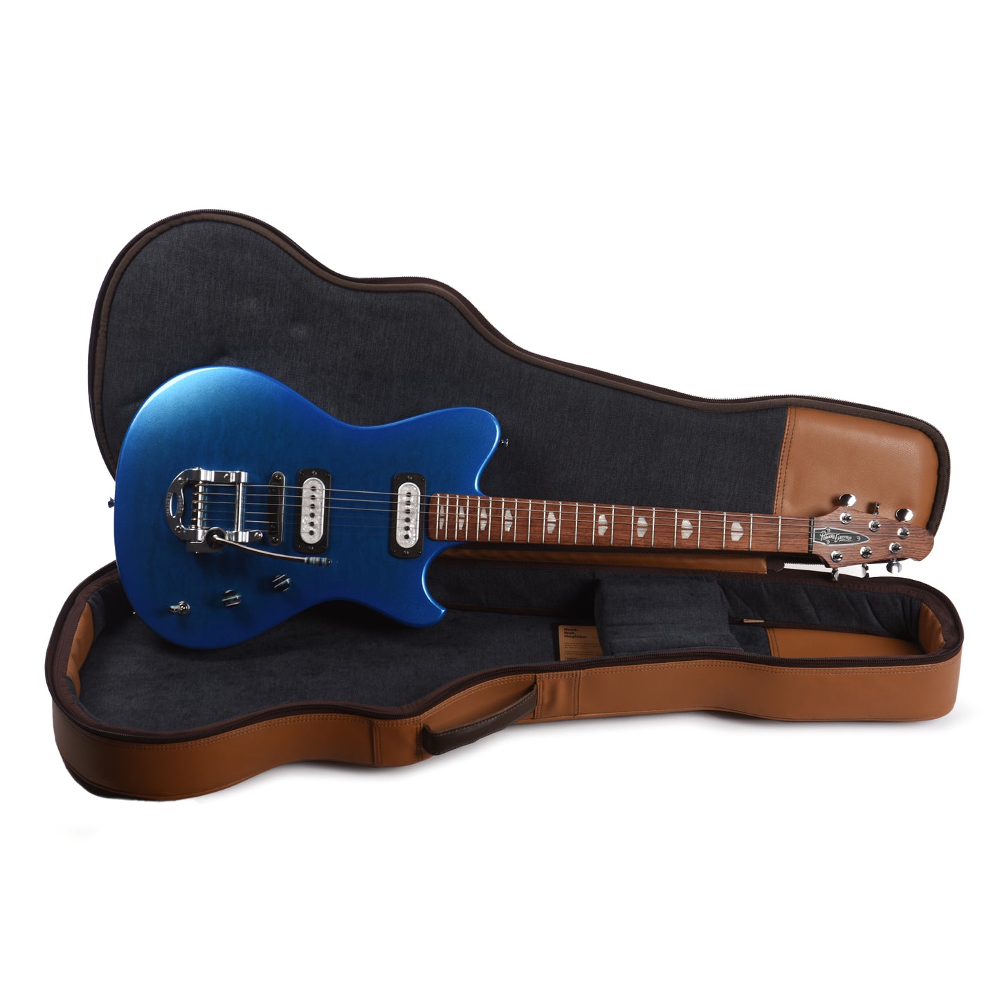 Powers Electric A-Type Select Quilt Ghost Flame Cruise Night Blue w/PF42 Pickups