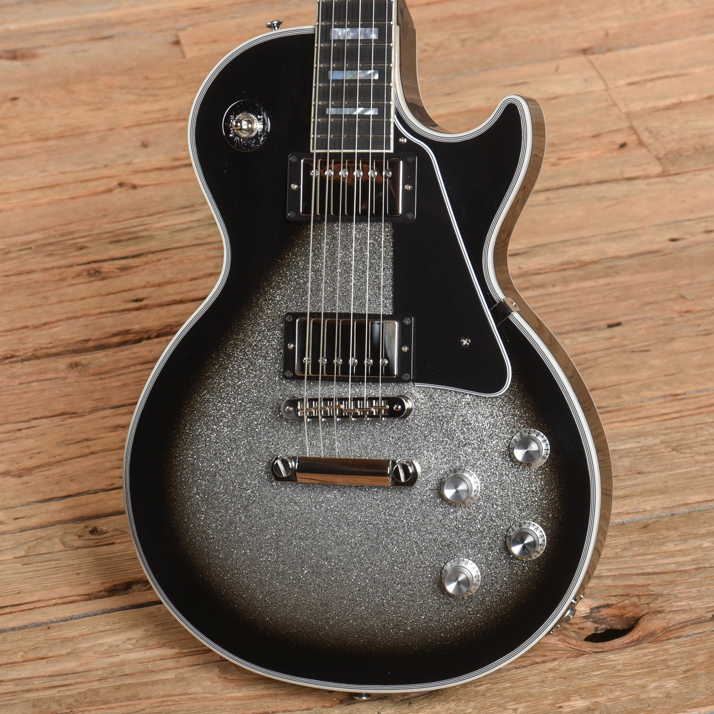 Gibson Custom Les Paul Custom Silver Sparkle Burst 2024