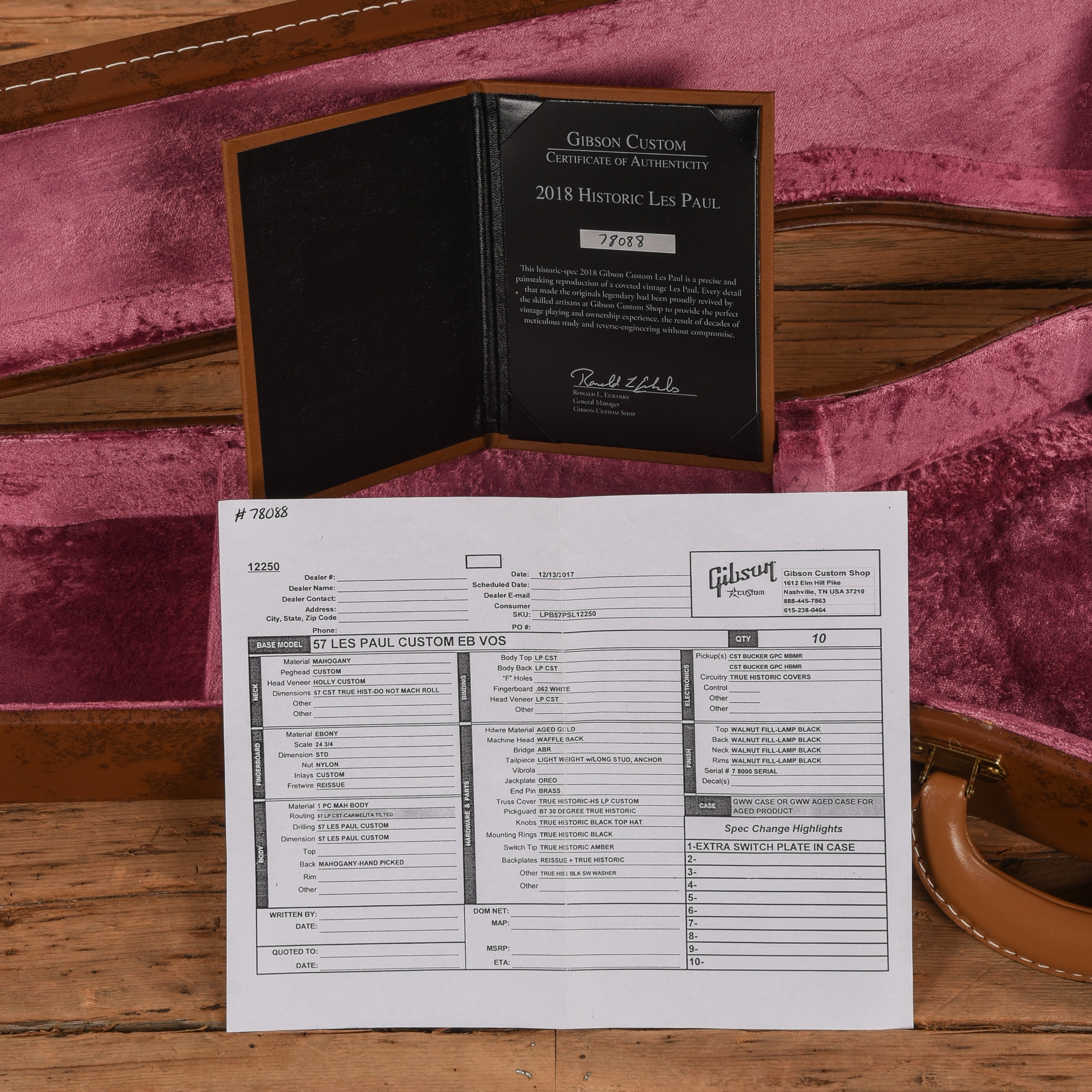 Gibson Custom Shop 1957 Les Paul Custom Ebony