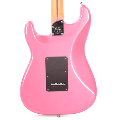 Fender American Ultra Stratocaster Bubble Gum Metallic w/Ebony Fingerboard & Anodized Black Pickguard