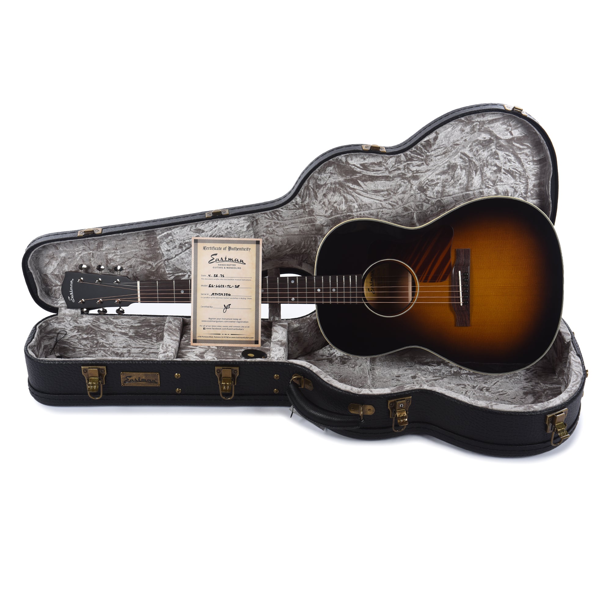 Eastman E6 LGSS Thermo-Cure Sitka/Mahogany Sunburst Truetone Gloss