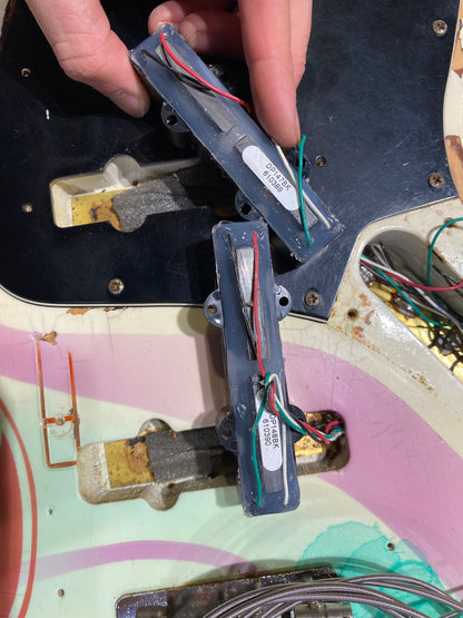 Fender Jazz Bass White Airbrushed Refin 1974