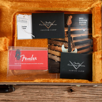 Fender Custom Shop Apprentice Built by George Ruiz '63 Stratocaster Hardtail Heavy Relic Aged Olympic White 2021