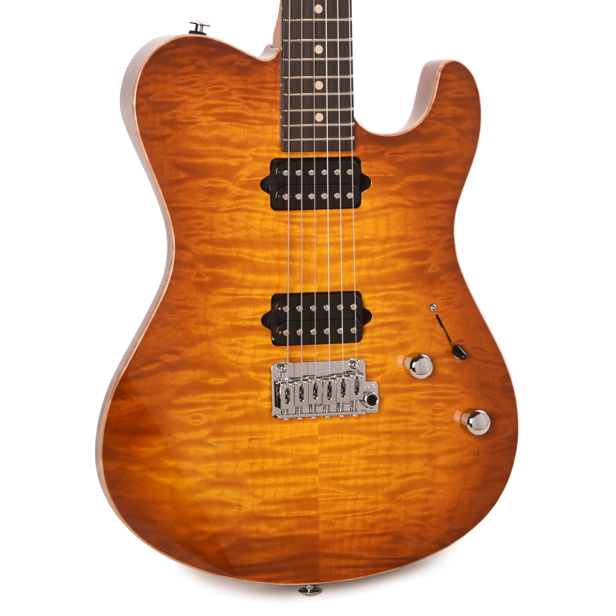 Suhr Oso Short Scale Tea Burst w/Figured Maple Top