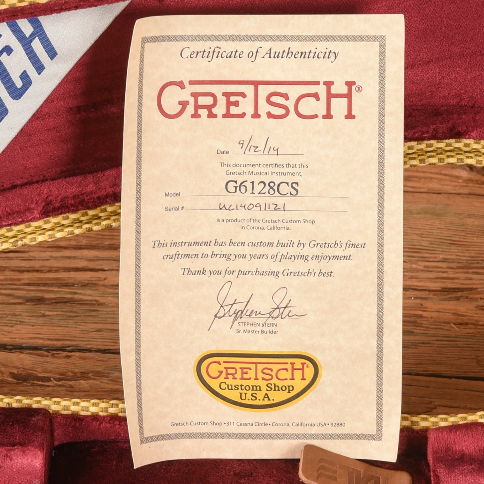 Gretsch Custom Shop Stephen Stern G6128CS Duo-Jet Aged Burgundy Mist 2014