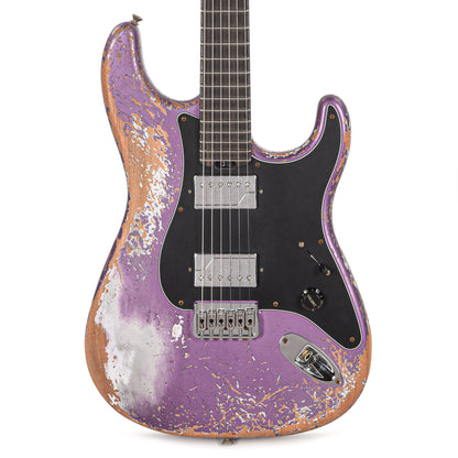 Fender Custom Shop Stratocaster Hardtail HH Heavy Relic Purple Metallic Master Built by Dennis Galuszka w/Fluence Humbuckers