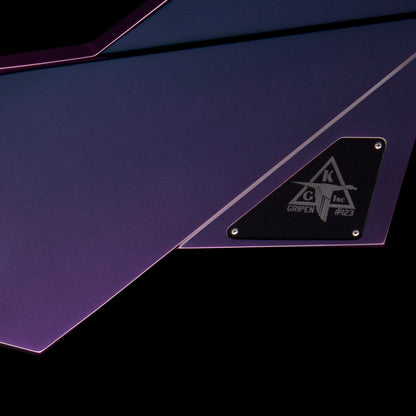 Kauer Gripen Chameleon Cyan to Purple w/Wolfetone Kauer’buckers