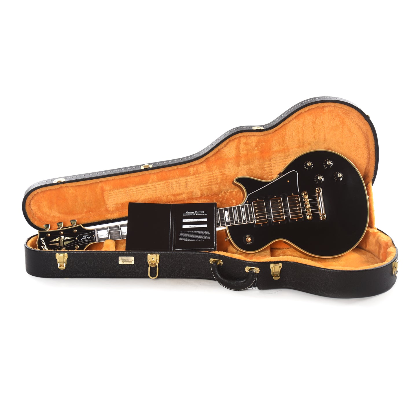 Gibson Custom Shop 1968 Les Paul Custom 3-Pickup "CME Spec" Ebony VOS w/Chambered Body