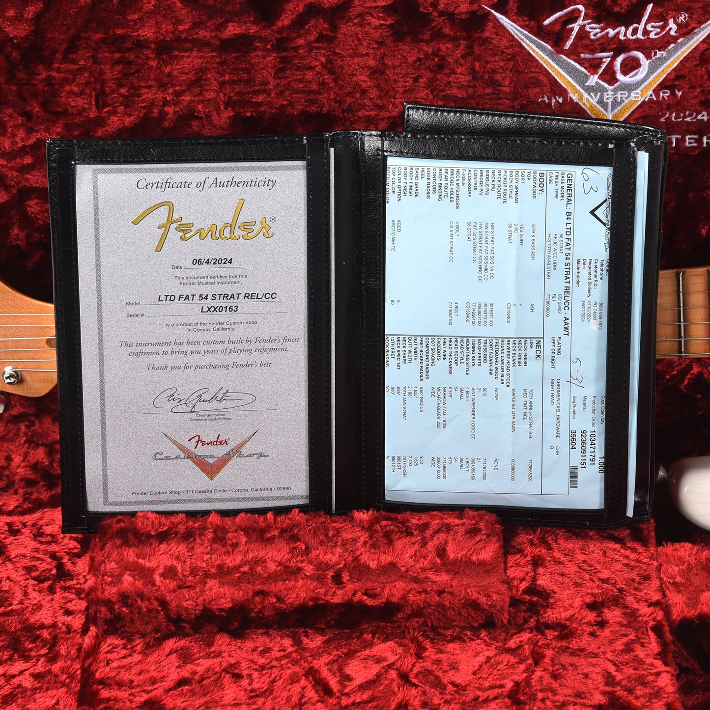 Fender Custom Shop Limited Edition Fat '54 Stratocaster Relic with Closet Classic Hardware Aged Arctic White