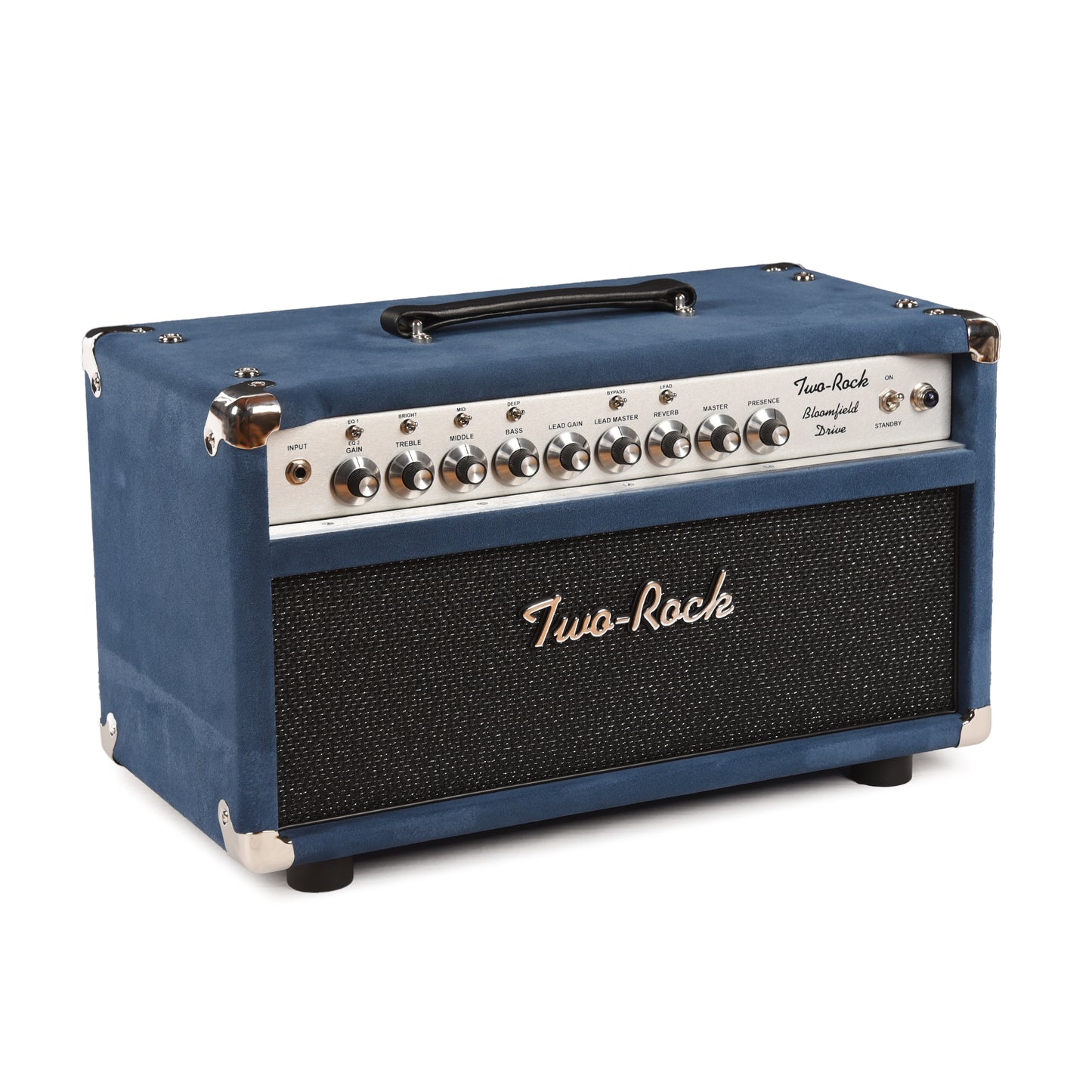 Two Rock Bloomfield Drive 100/50W Head Denim Suede w/ Sparkle Matrix Grill