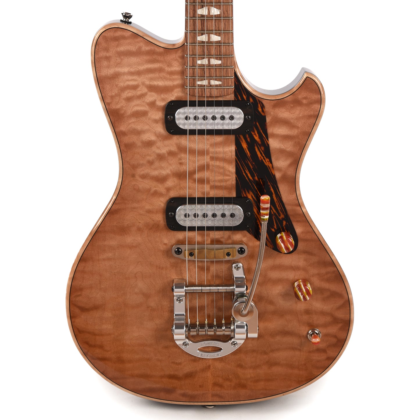 Powers Electric A-Type Select Quilted Maple "A500" 500th Guitar Pale Ale w/FF42 Pickups