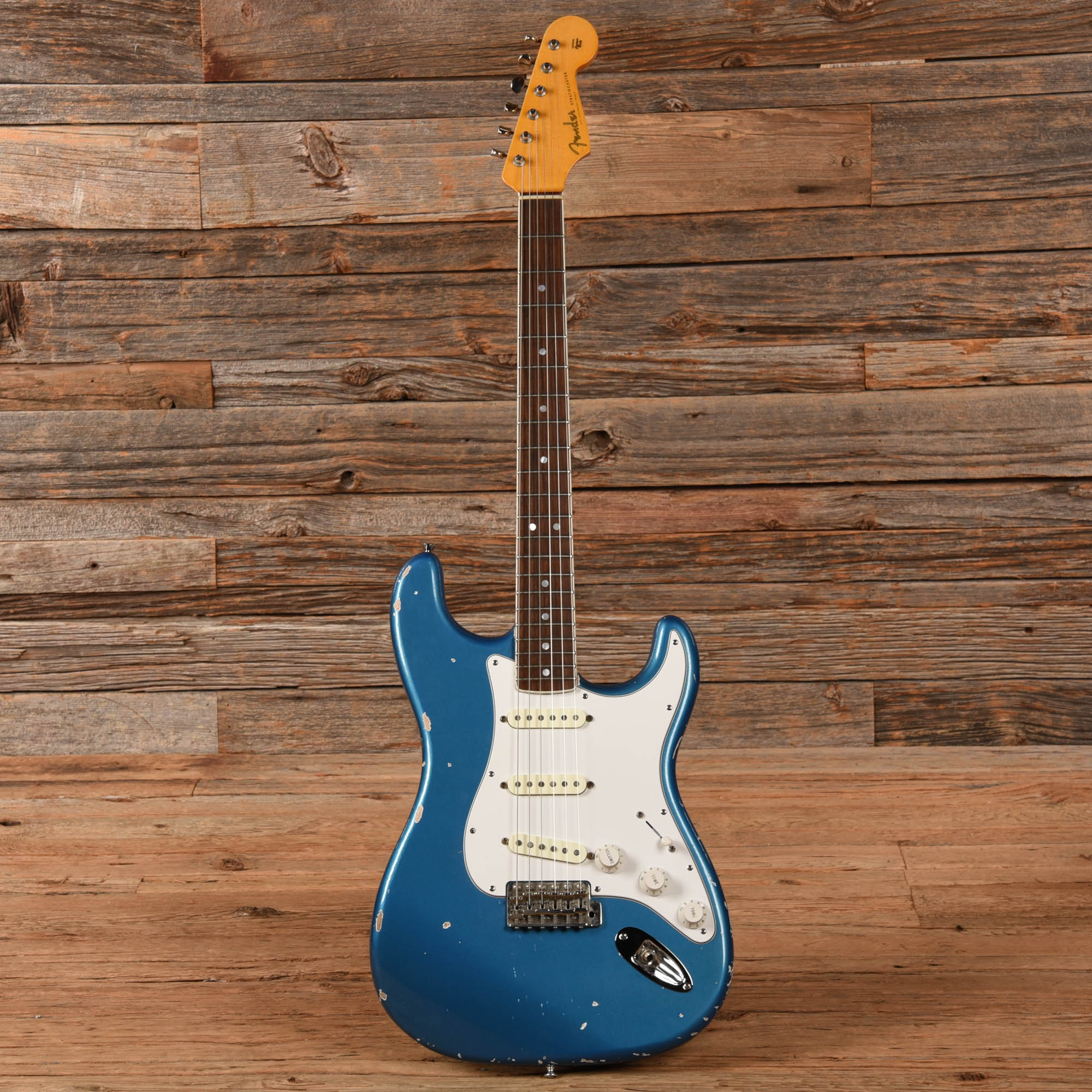MJT S-Style w/Fender Eric Johnson Neck Lake Placid Blue – Chicago