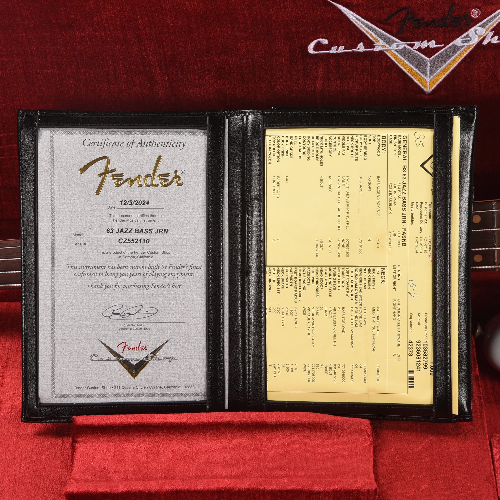 Fender Custom Shop 1963 Jazz Bass Journeyman Relic Faded Aged Sonic Blue