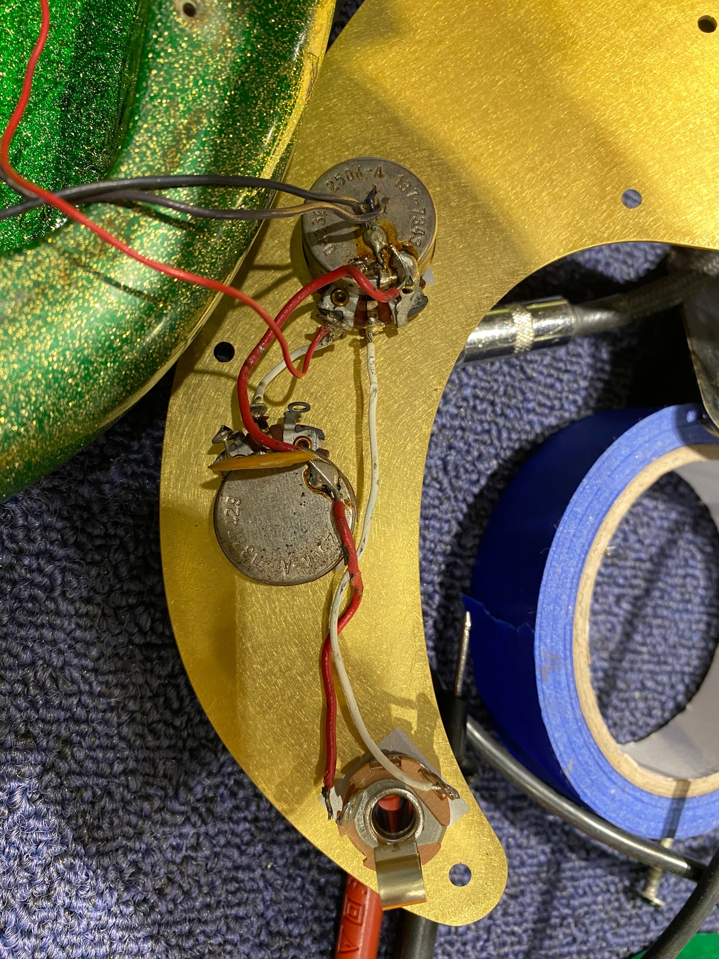 Fender Precision Bass Green Sparkle 1975