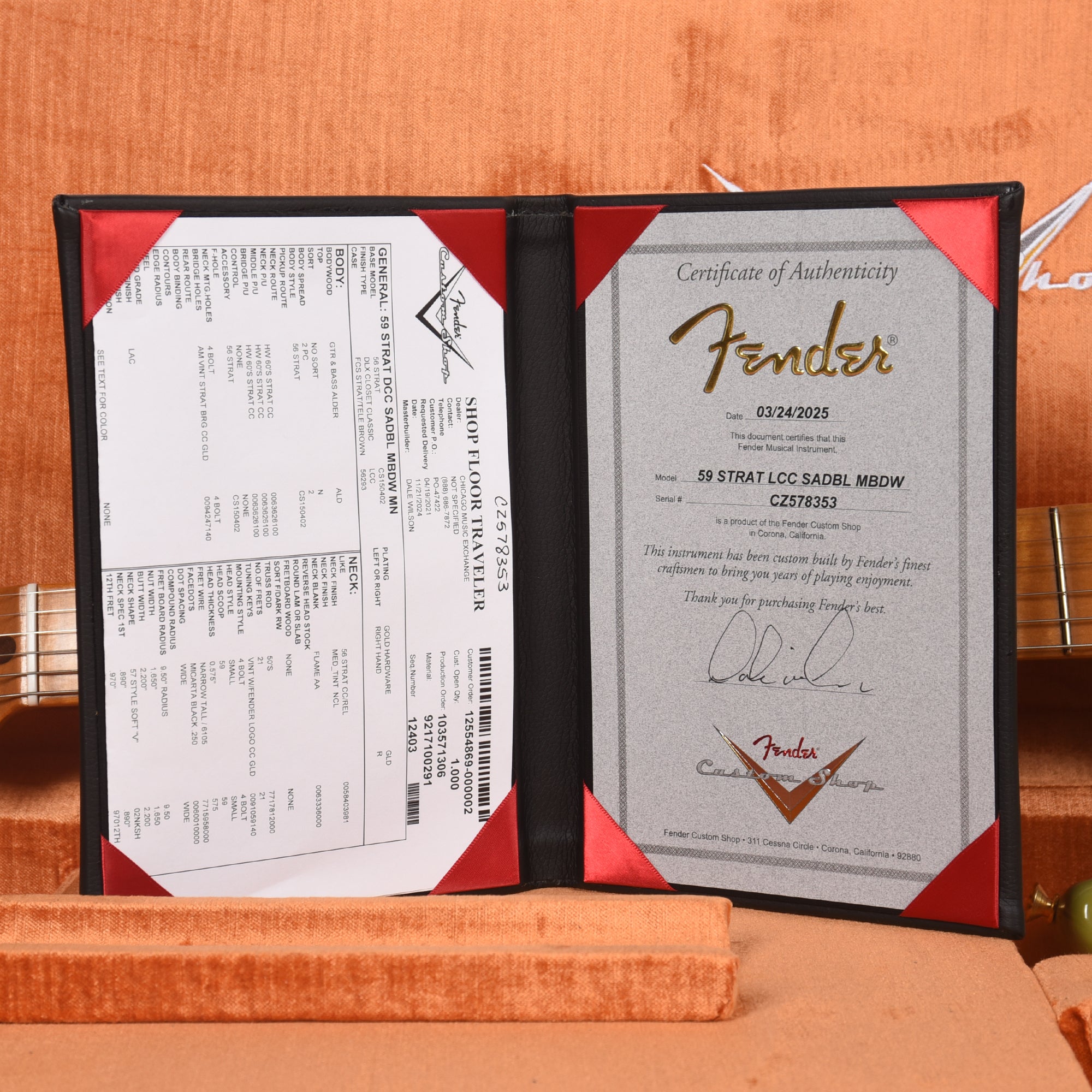 Fender Custom Shop 1959 Stratocaster Deluxe Closet Classic Super Aged Sonic Blue Master Built by Dale Wilson w/Gold Hardware & AA Flame Neck