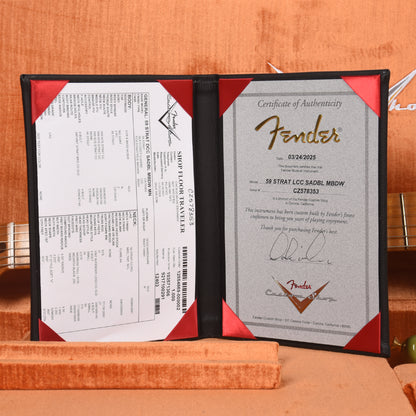 Fender Custom Shop 1959 Stratocaster Deluxe Closet Classic Super Aged Sonic Blue Master Built by Dale Wilson w/Gold Hardware & AA Flame Neck