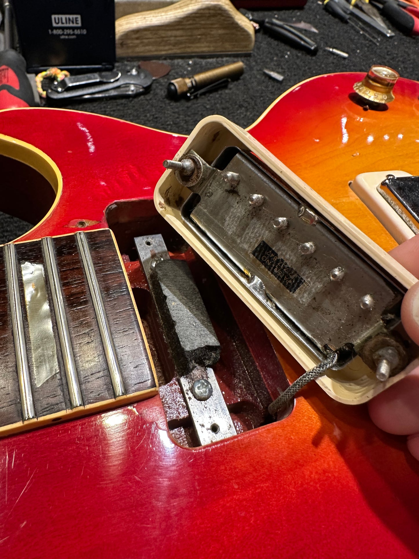 Gibson Les Paul Deluxe Cherry Sunburst 1974