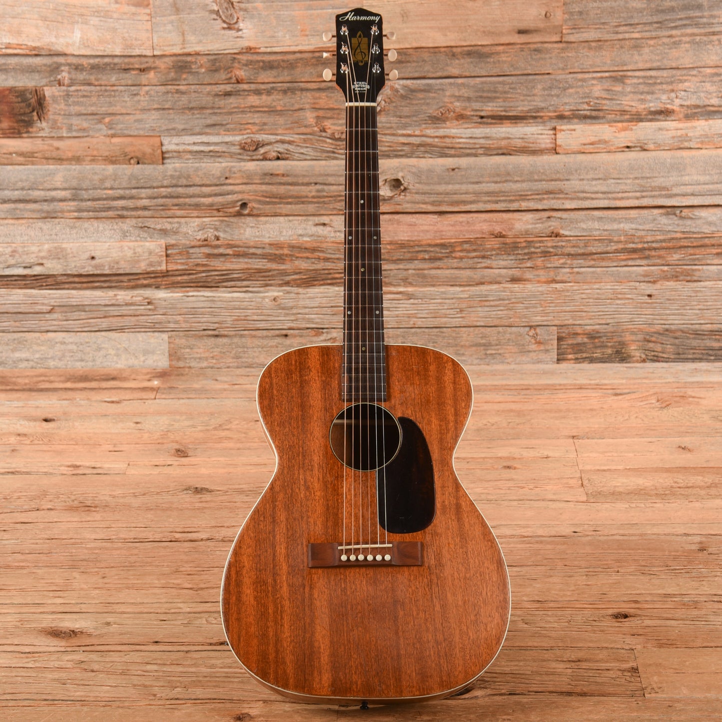 Harmony H-165 X-Brace Conversion Brown 1960s