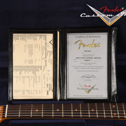 Fender Custom Shop 1961 Stratocaster Super Heavy Relic Blue Sparkle over 3-Color Sunburst