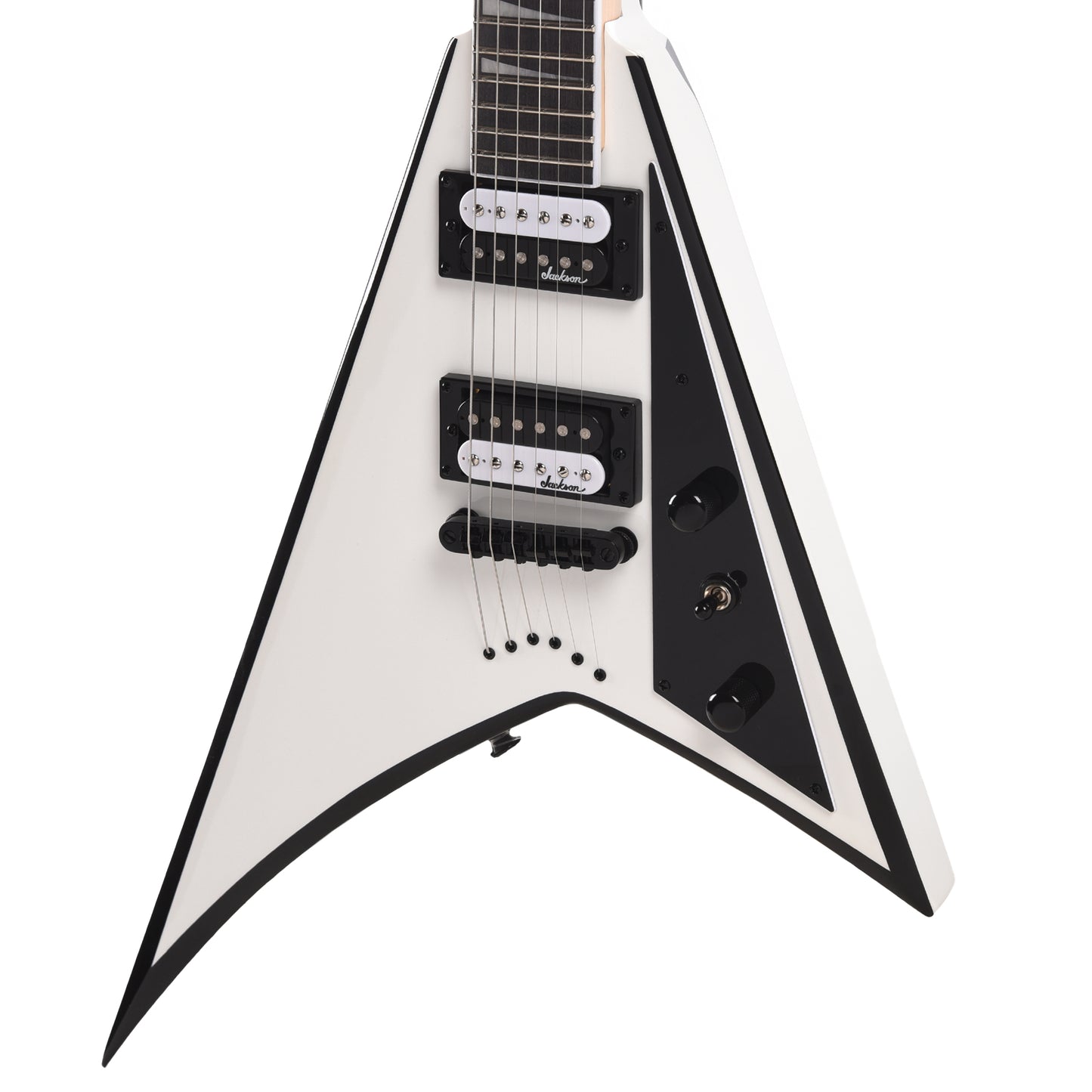 Jackson JS Series Rhoads JS32T White w/Black Bevels