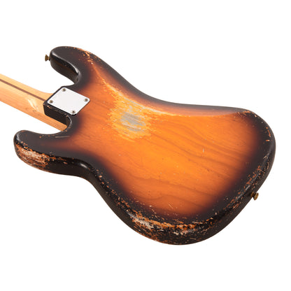 Fender Custom Shop 1959 Precision Bass Relic Chocolate 3-Color Sunburst w/El Dorado Cowhide Pickguard Master Built by Dennis Galuszka