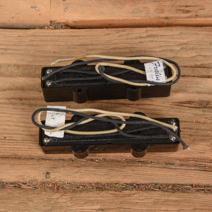 Lindy Fralin Split Jazz Bass Pickup Set 5% Overwind Black