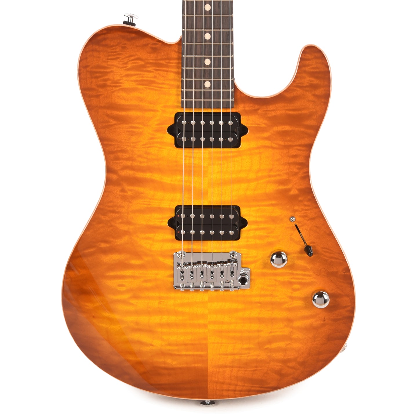 Suhr Oso Short Scale Tea Burst w/Figured Maple Top
