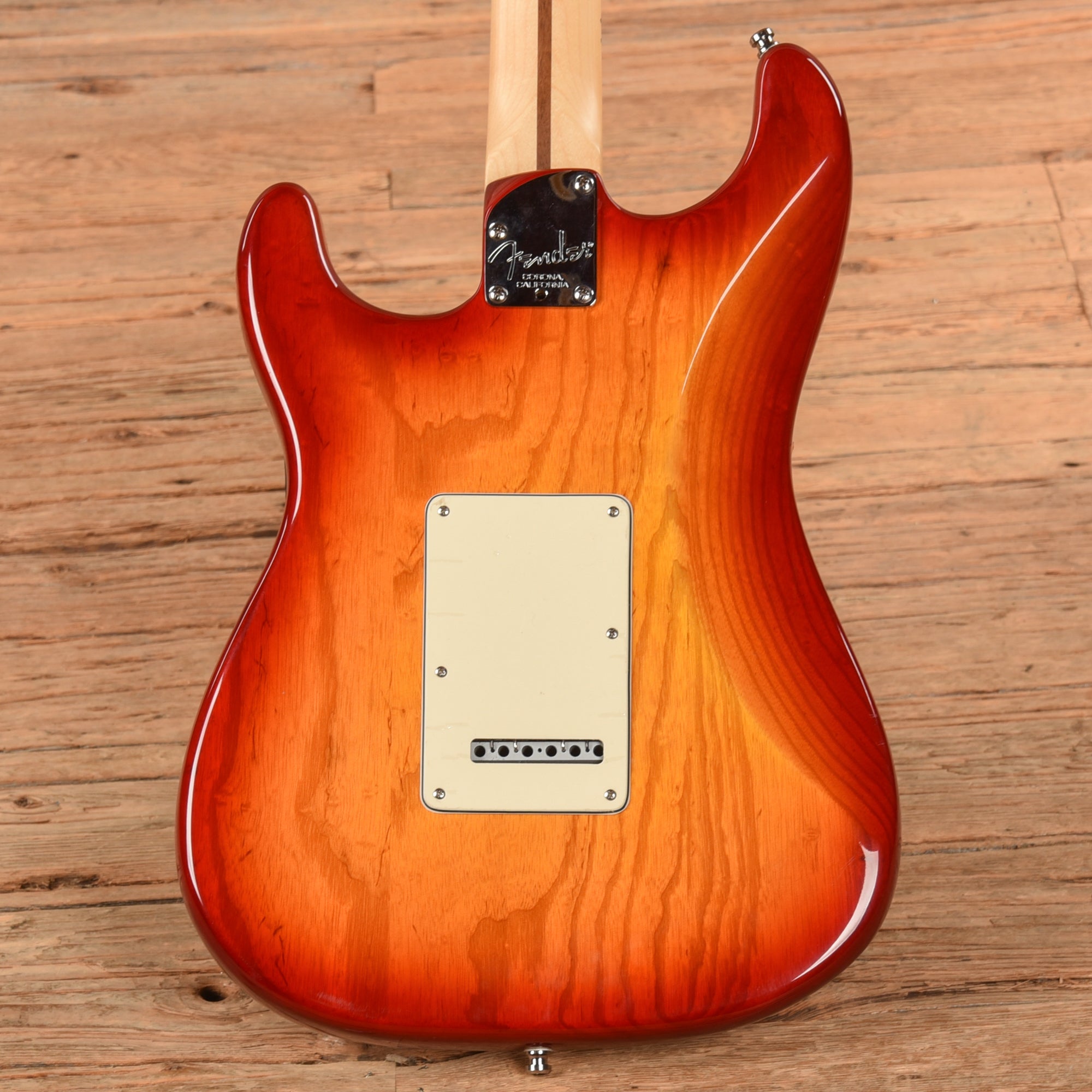 Fender American Channel Bound Stratocaster Neck with American Deluxe Body Aged Cherry Sunburst