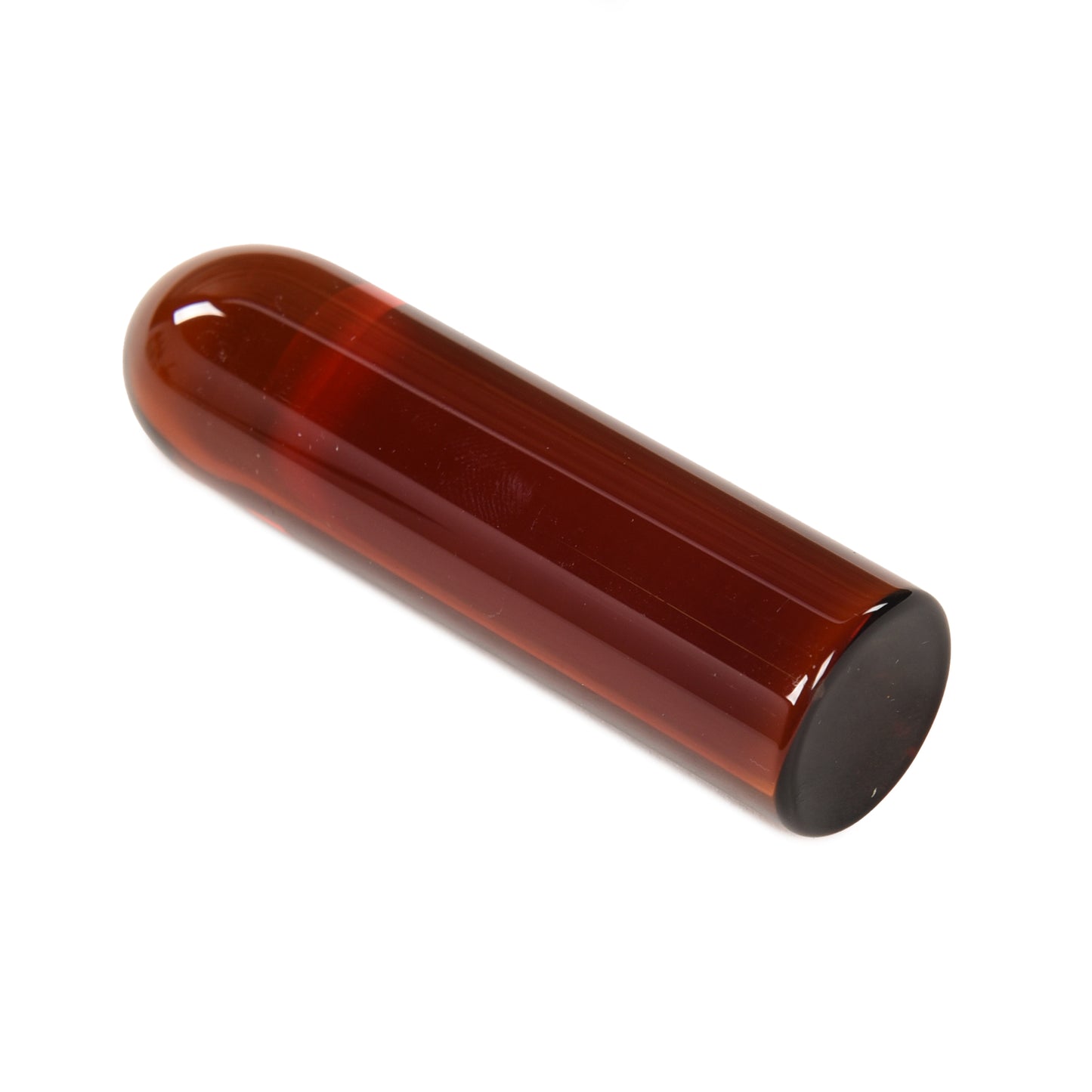 The Rock Slide Tone Bar Medium 22mm Diameter x 82mm Length Amber Glass