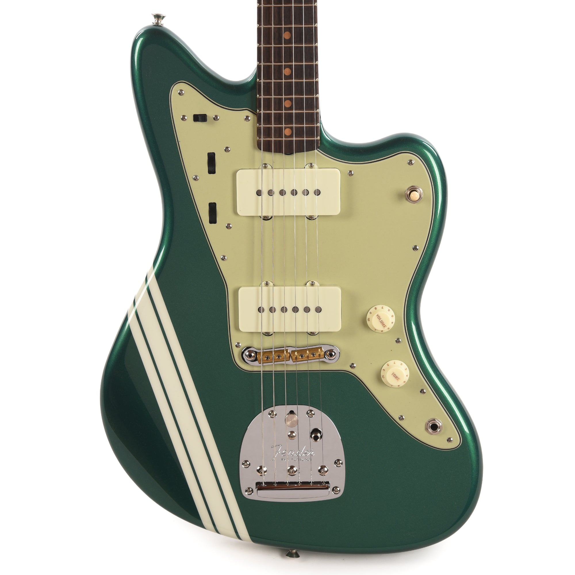 Fender Custom Shop 1962 Jazzmaster NOS British Racing Green w/Olympic White Competition Stripes