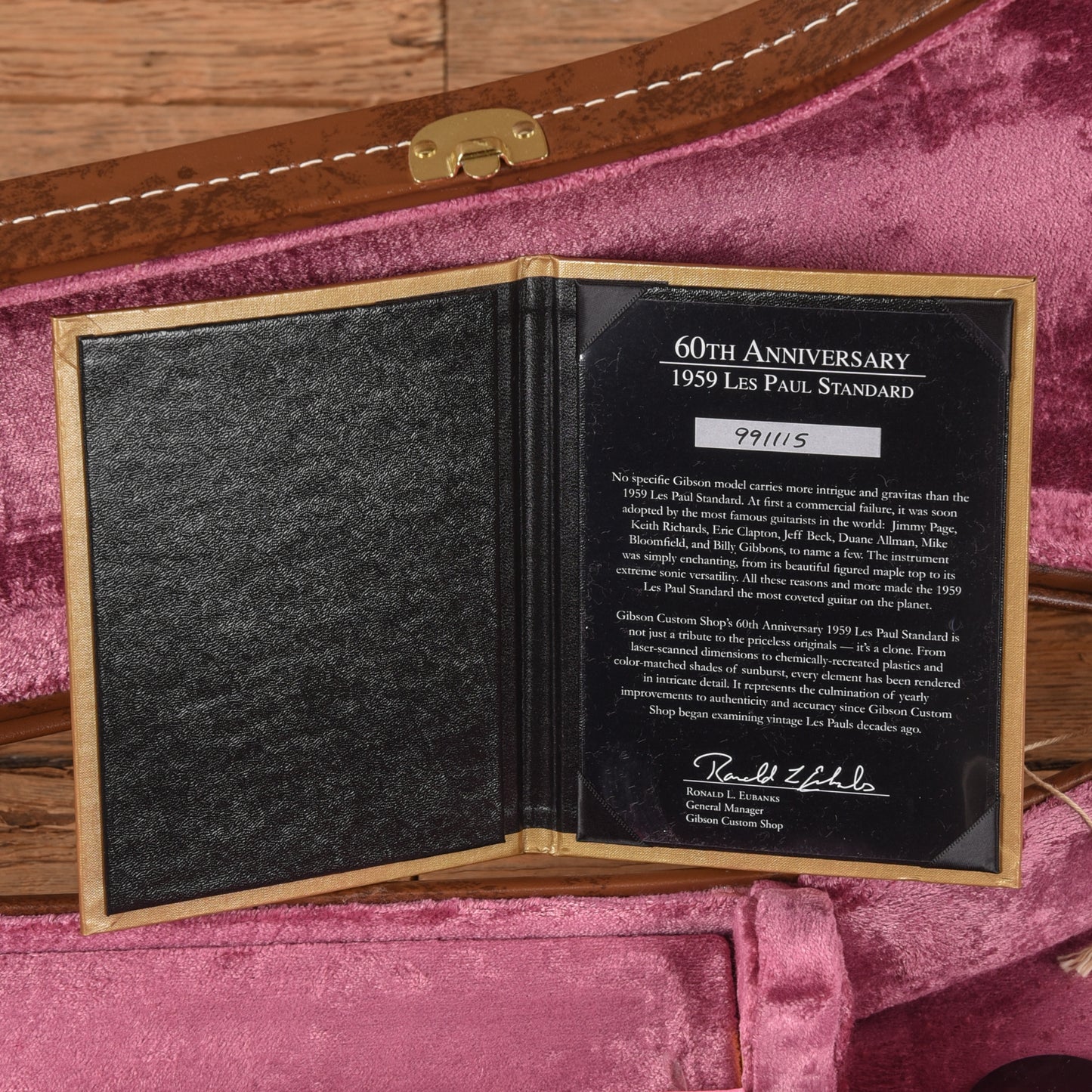 Gibson Custom 60th Anniversary 59 Les Paul Standard Reissue Sunburst 2019