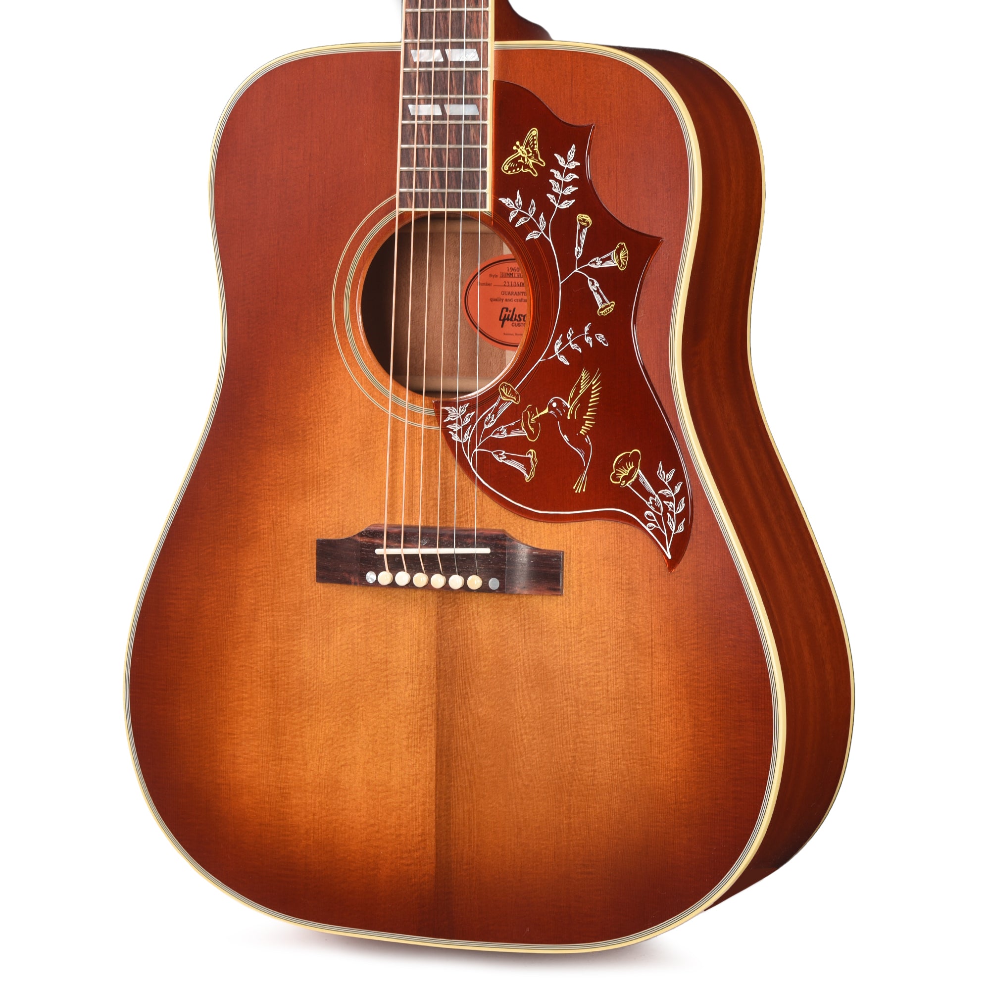 Gibson Custom Shop Historic Reissue 1960 Hummingbird Fixed Bridge Heritage Cherry Sunburst