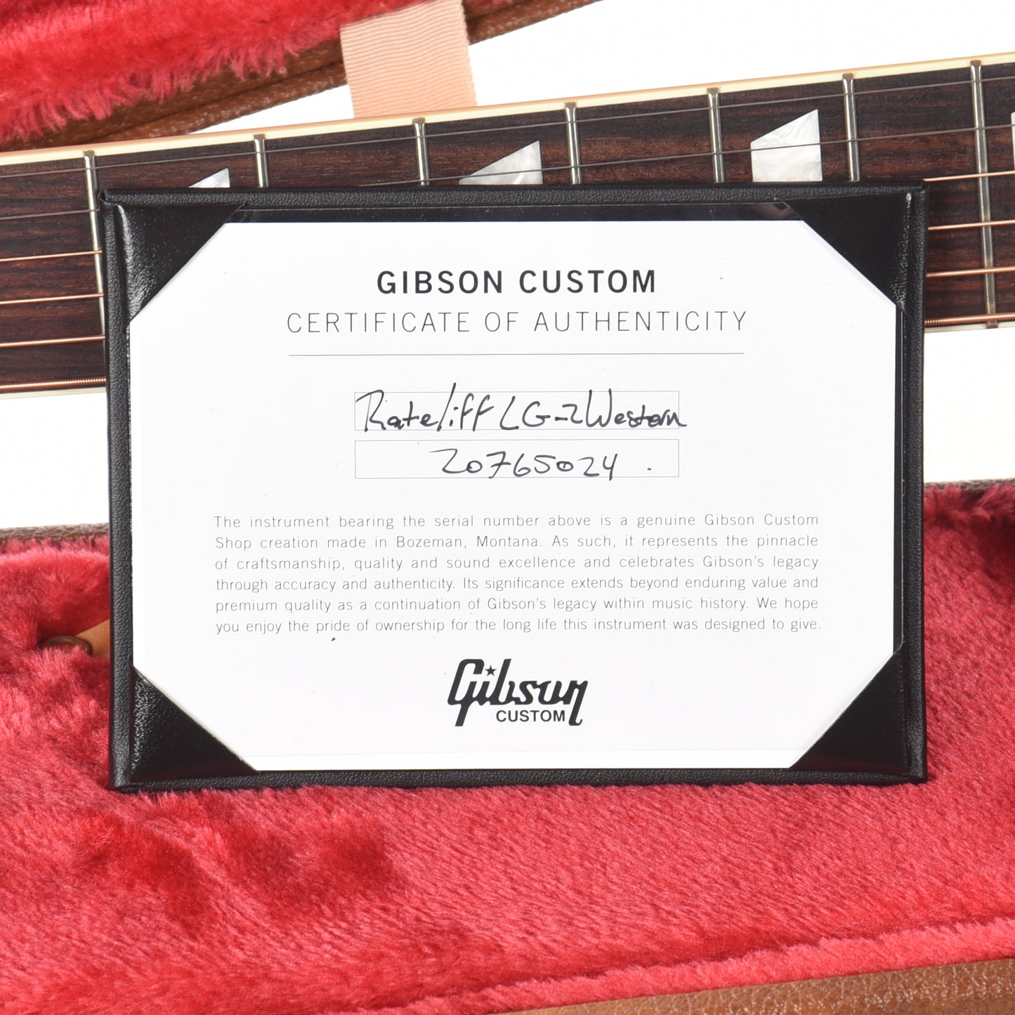 Gibson Artist Nathaniel Rateliff Signature LG-2 Western Vintage Sunburst