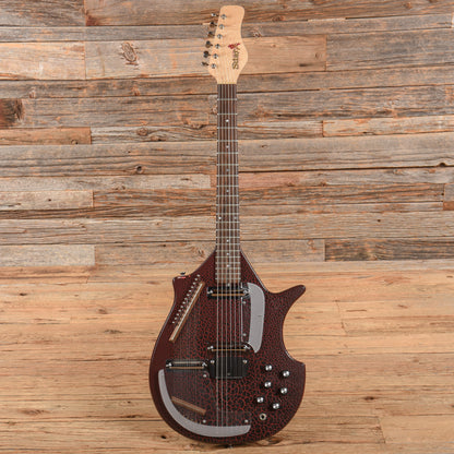 Jerry Jones Electric Sitar Red Crackle