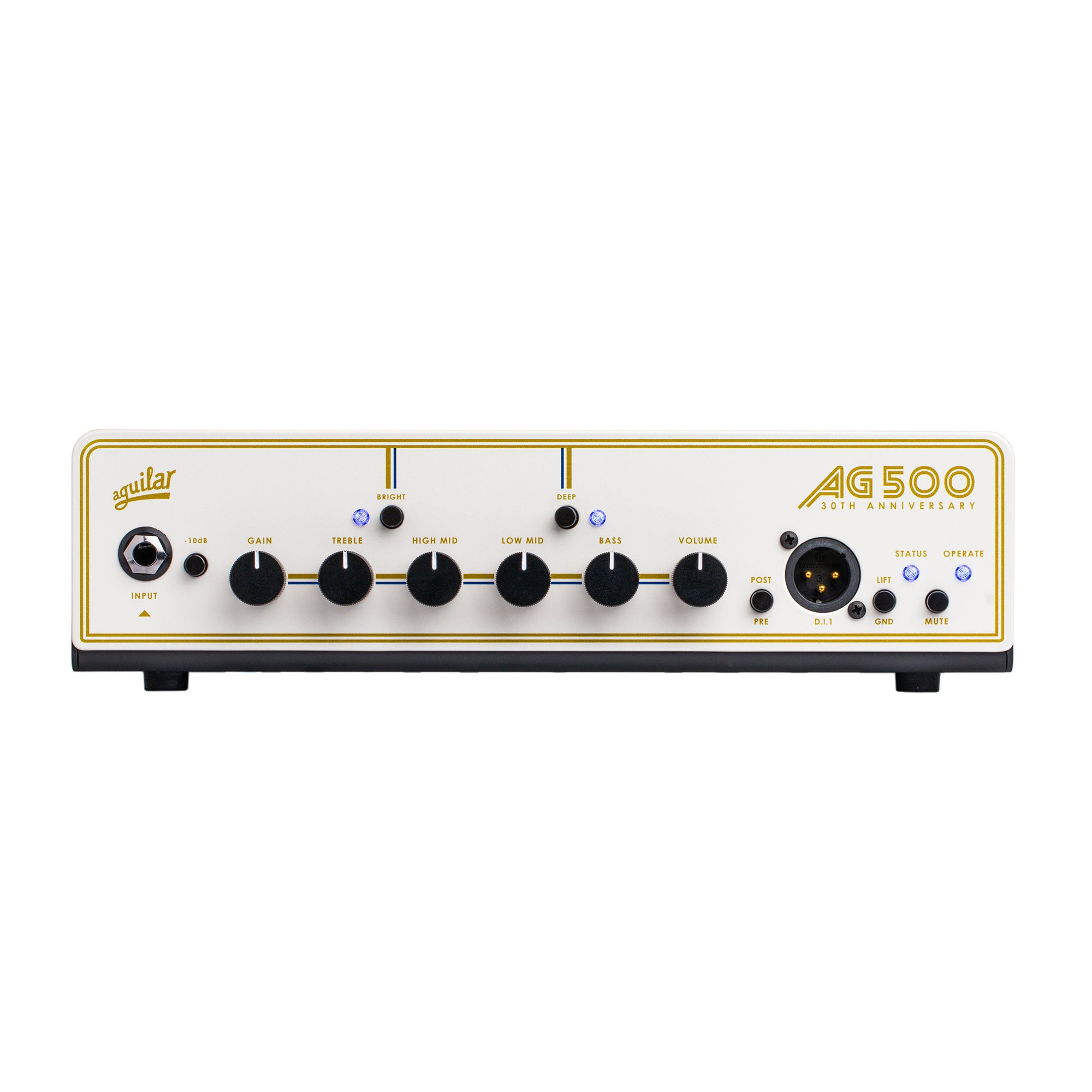 Aguilar 30th Anniversary AG500 V2 500w Bass Amp Head Pearl/Gold