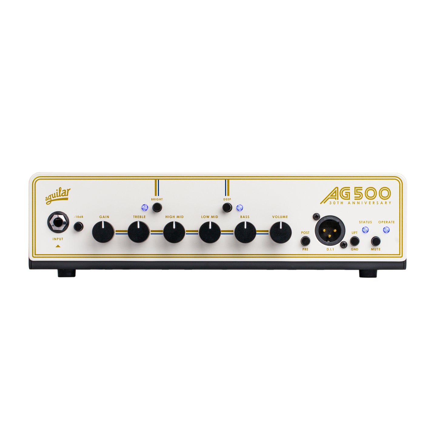 Aguilar 30th Anniversary AG500 V2 500w Bass Amp Head Pearl/Gold