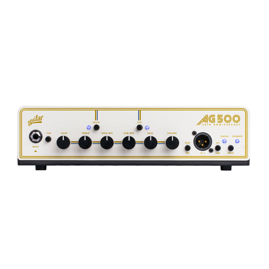 Aguilar 30th Anniversary AG500 V2 500w Bass Amp Head Pearl/Gold