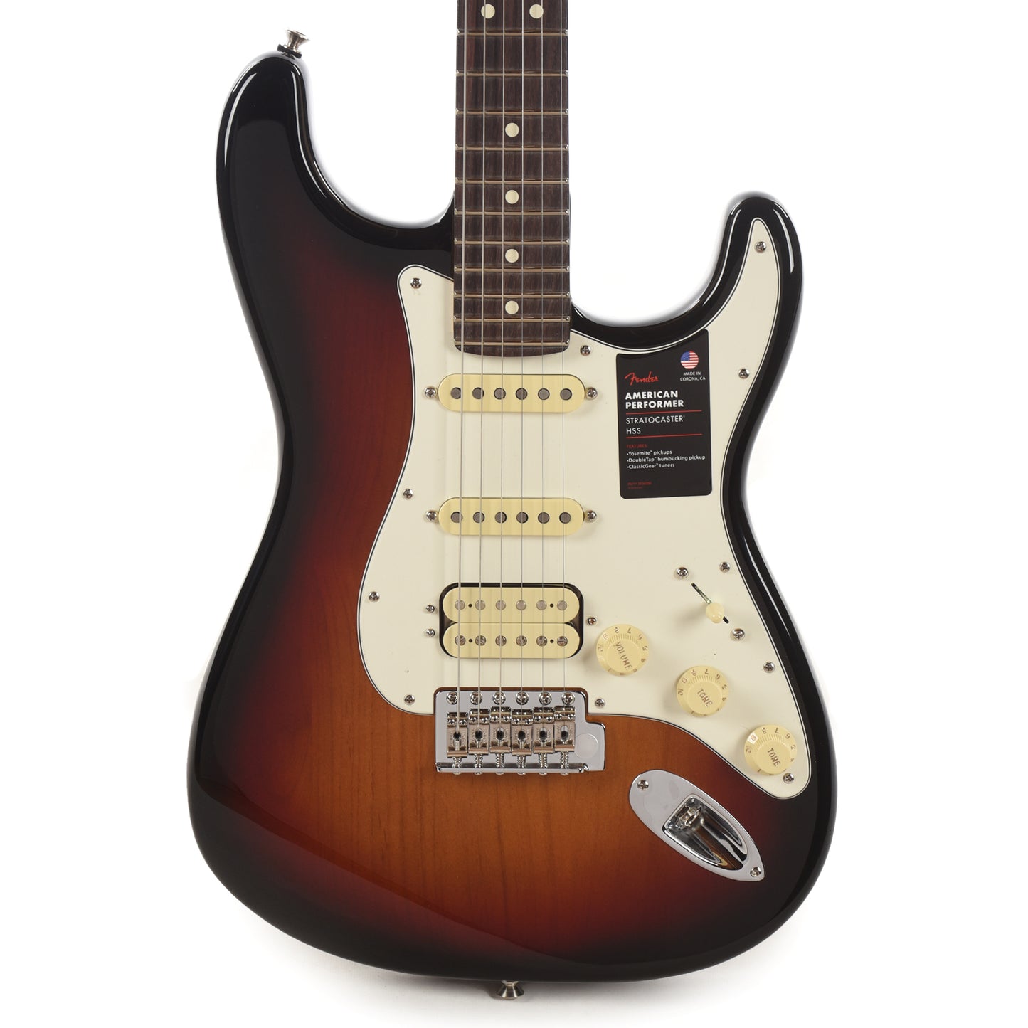 Fender American Performer Stratocaster HSS 3-Color Sunburst
