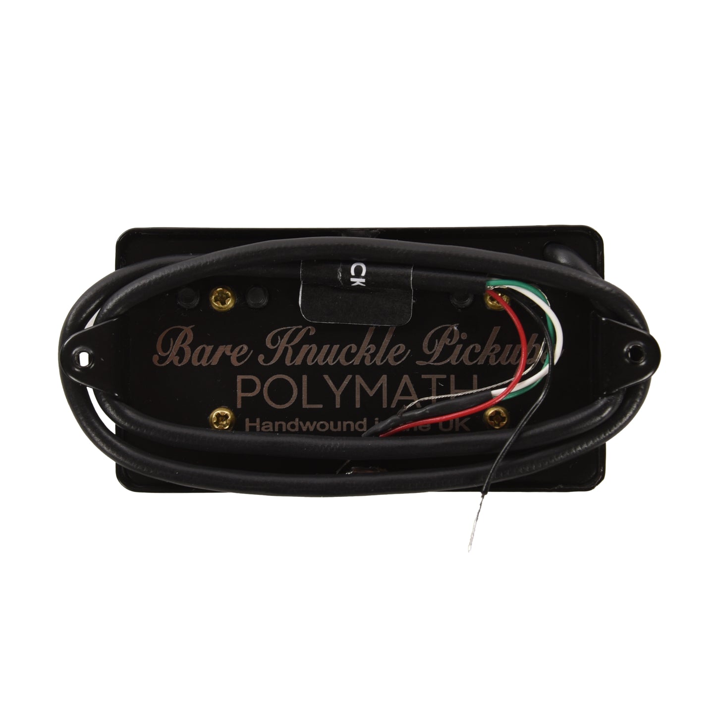 Bare Knuckle Signature Series Adam ‘Nolly’ Getgood Polymath Neck Humbucker 4-Conductor Short Leg Polymath Cover w/Black Screw